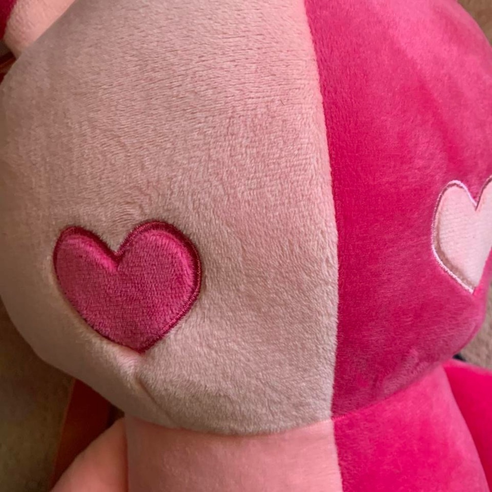 Praying Rabbit pink rabbit plush backpack <3 - Picture 4 of 5